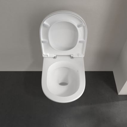 Villeroy & Boch 5660HR01 - WC suspendu avec abattant SoftClose O.NOVO céramique/blanc
