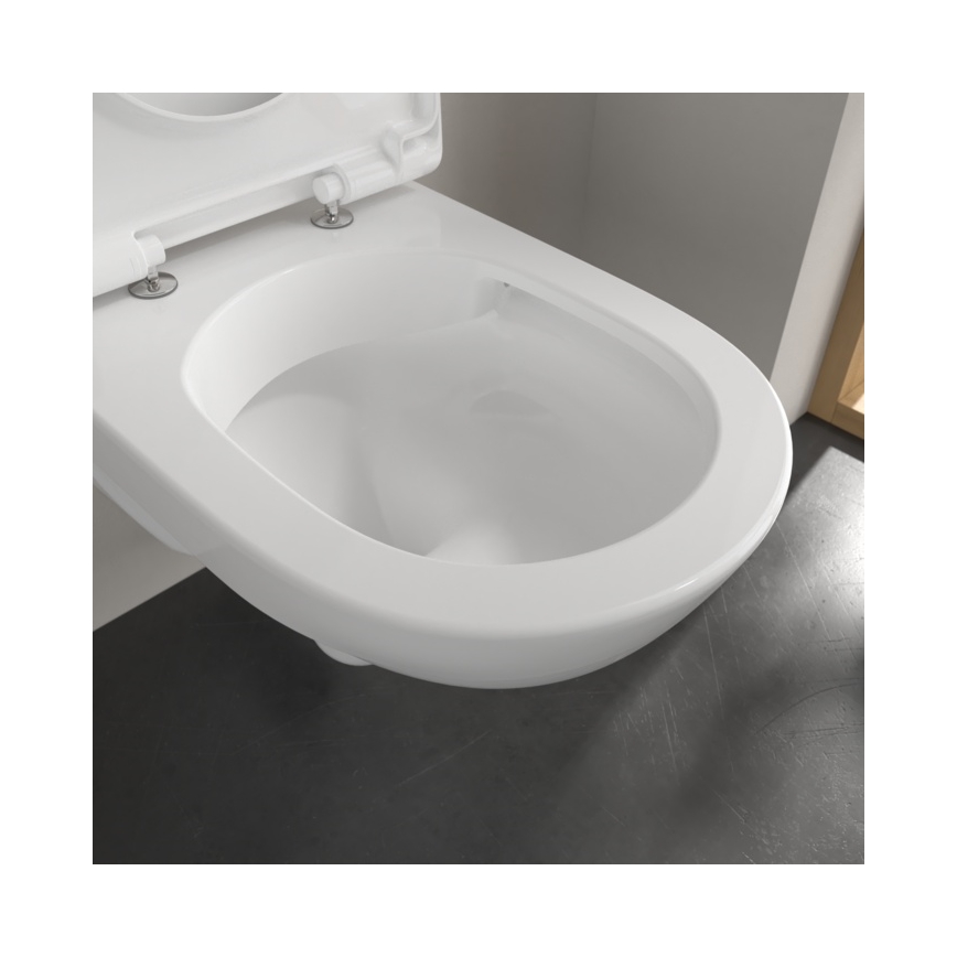 Villeroy & Boch 5660HR01 - WC suspendu avec abattant SoftClose O.NOVO céramique/blanc
