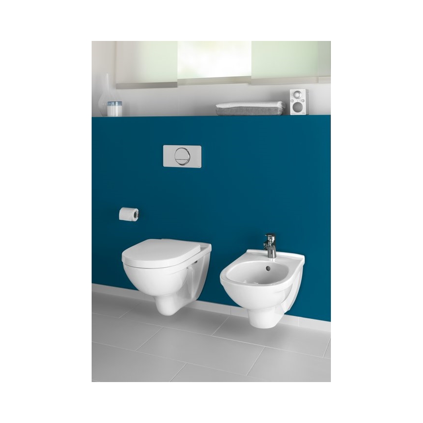 Villeroy & Boch 5660HR01 - WC suspendu avec abattant SoftClose O.NOVO céramique/blanc