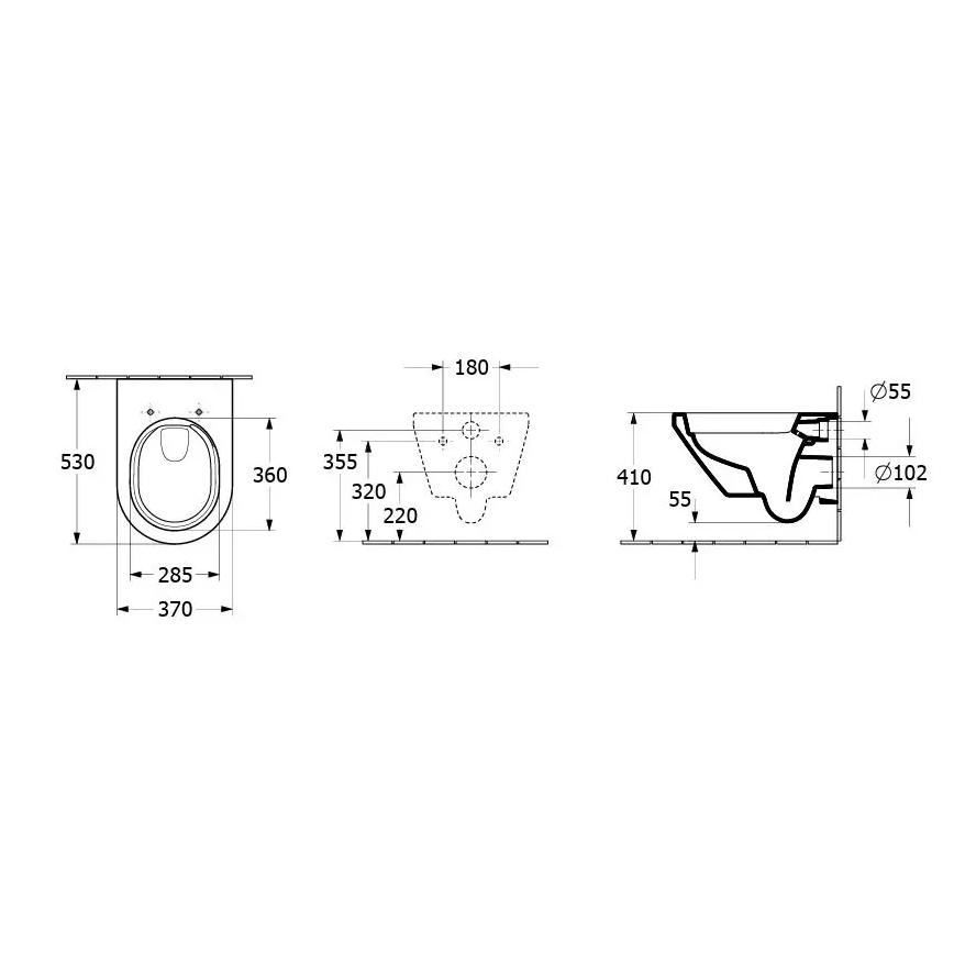 Villeroy & Boch 5684CLR1 - WC suspendu avec abattant SoftClose ARCHITECTURA céramique/blanc