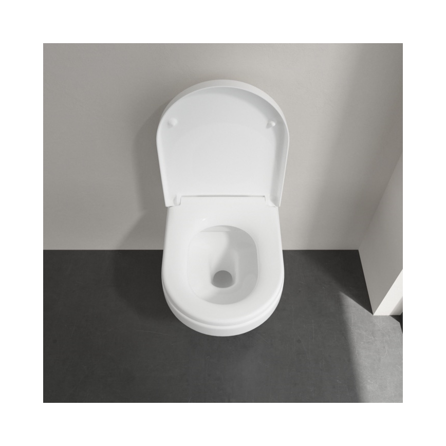 Villeroy & Boch 5684HR01 - WC suspendu avec abattant SoftClose ARCHITECTURA céramique/blanc