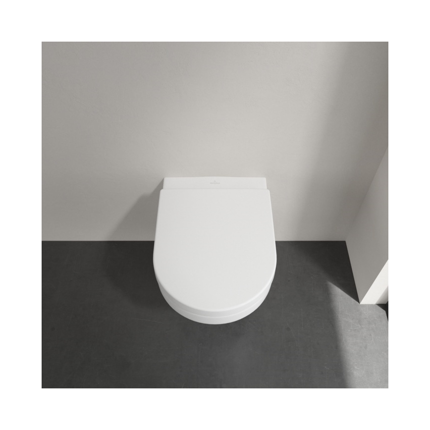 Villeroy & Boch 5684HRR1 - Cuvette WC suspendue avec abattant SoftClose ARCHITECTURA céramique/blanc