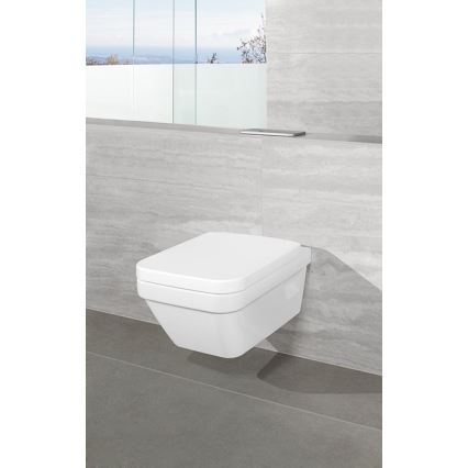 Villeroy & Boch 5685HR01 - WC suspendu ARCHITECTURA en céramique avec abattant SoftClose, blanc