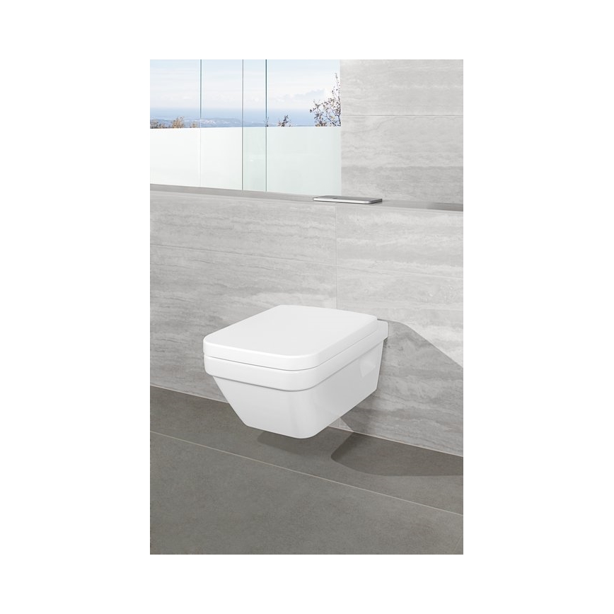 Villeroy & Boch 5685HR01 - WC suspendu ARCHITECTURA en céramique avec abattant SoftClose, blanc