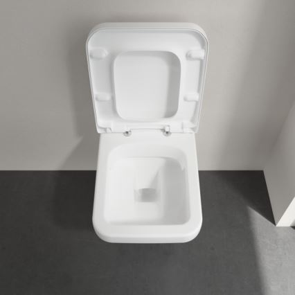 Villeroy & Boch 5685HR01 - WC suspendu ARCHITECTURA en céramique avec abattant SoftClose, blanc