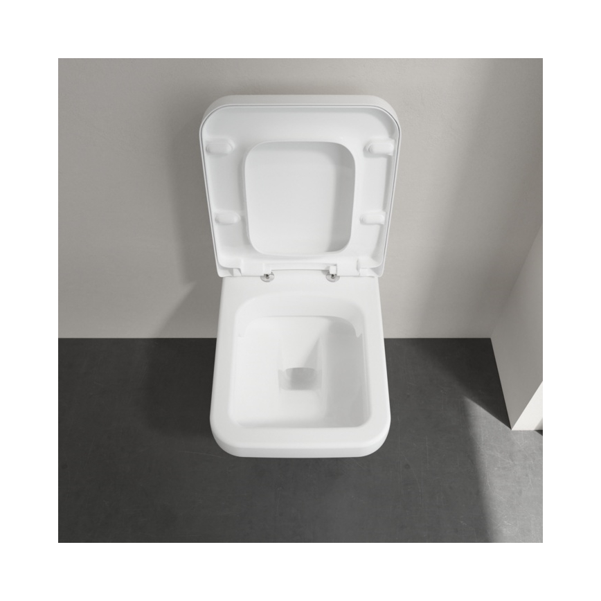Villeroy & Boch 5685HR01 - WC suspendu ARCHITECTURA en céramique avec abattant SoftClose, blanc