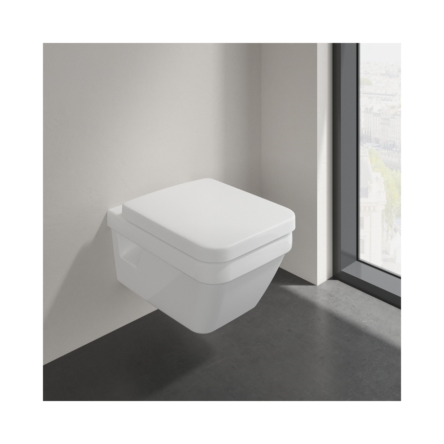 Villeroy & Boch 5685HR01 - WC suspendu ARCHITECTURA en céramique avec abattant SoftClose, blanc