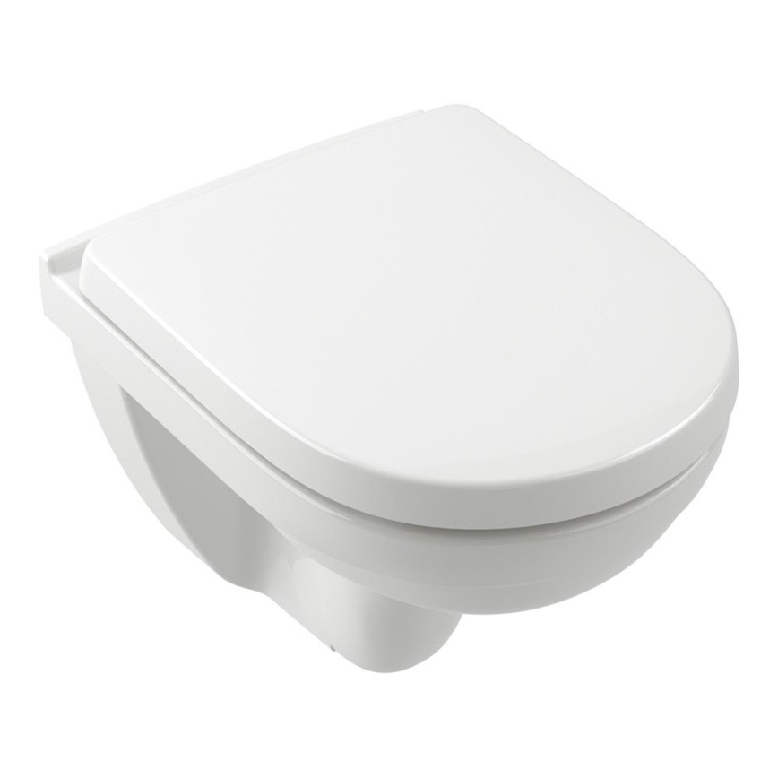 Villeroy & Boch 5688HR01 - WC suspendu avec abattant SoftClose O.NOVO céramique/blanc