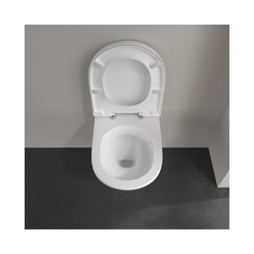 Villeroy & Boch 5688HR01 - WC suspendu avec abattant SoftClose O.NOVO céramique/blanc