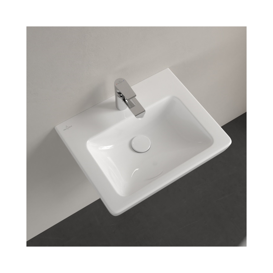 Villeroy & Boch 73155001 - Lavabo suspendu SUBWAY 2.0 50x40 cm, céramique/blanc