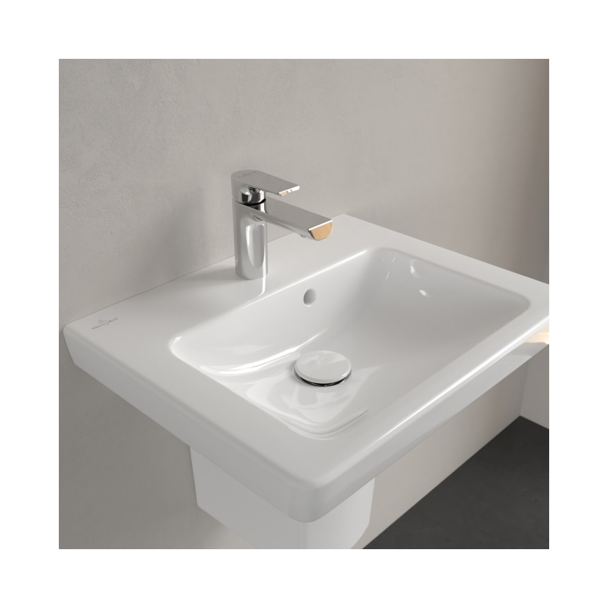 Villeroy & Boch 73155001 - Lavabo suspendu SUBWAY 2.0 50x40 cm, céramique/blanc