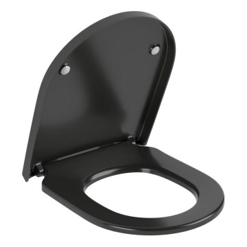 Villeroy & Boch 8M42S1R7 - Abattant WC SoftClose SUBWAY noir