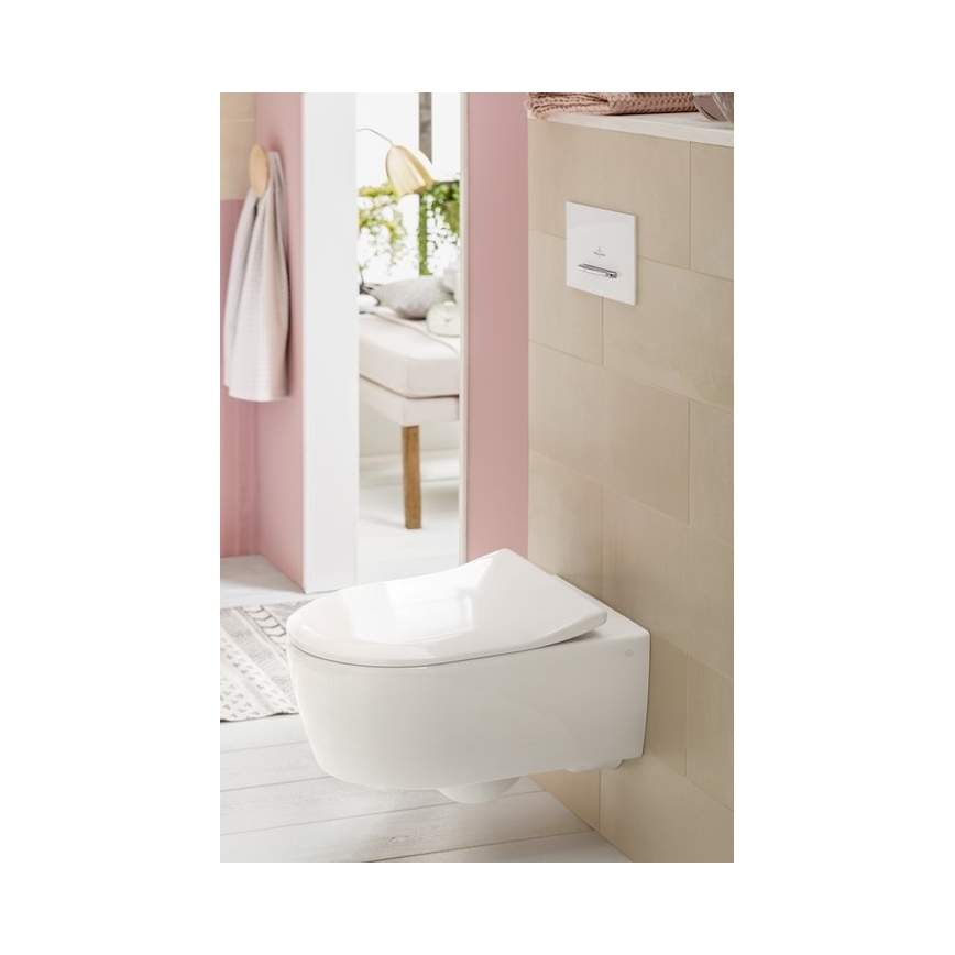 Villeroy & Boch 92216168 - Bouton de commande VICONNECT blanc/chrome brillant