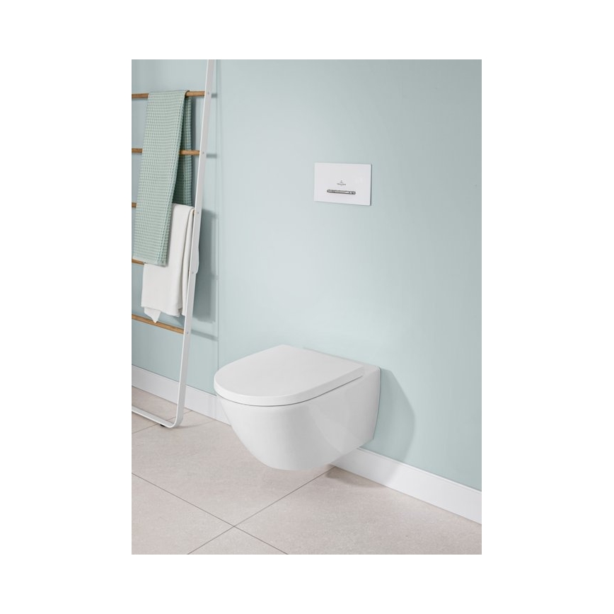 Villeroy & Boch 92216168 - Bouton de commande VICONNECT blanc/chrome brillant