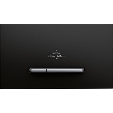 Villeroy & Boch 922169AN - Bouton de chasse d'eau VICONNECT noir mat/chrome mat