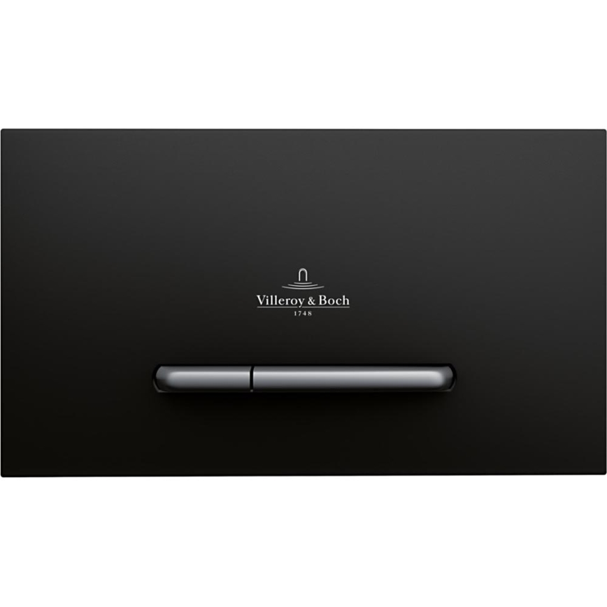 Villeroy & Boch 922169AN - Bouton de chasse d'eau VICONNECT noir mat/chrome mat
