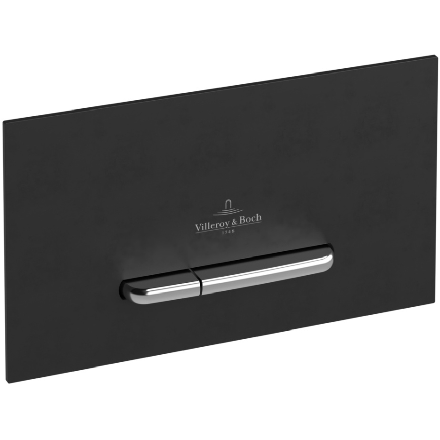 Villeroy & Boch 922169AN - Bouton de chasse d'eau VICONNECT noir mat/chrome mat