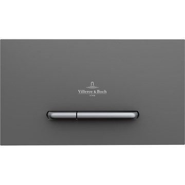 Villeroy & Boch 922169D8 - Bouton de chasse VICONNECT anthracite/chrome mat