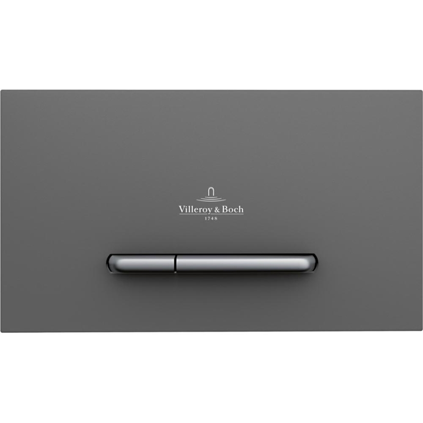Villeroy & Boch 922169D8 - Bouton de chasse VICONNECT anthracite/chrome mat