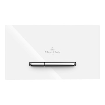 Villeroy & Boch 922169N5 - Bouton de chasse VICONNECT blanc/chrome mat