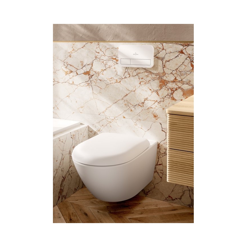 Villeroy & Boch 922400RE - Bouton-poussoir de chasse VICONNECT blanc brillant