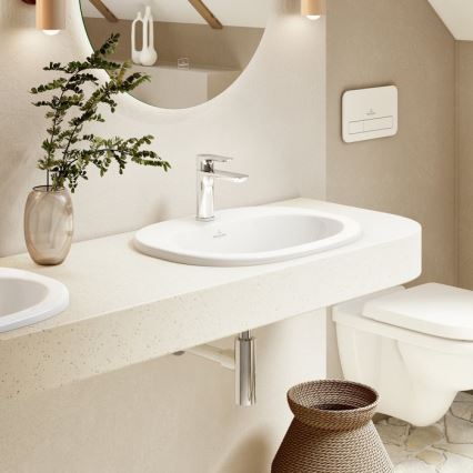 Villeroy & Boch 922400RE - Bouton-poussoir de chasse VICONNECT blanc brillant