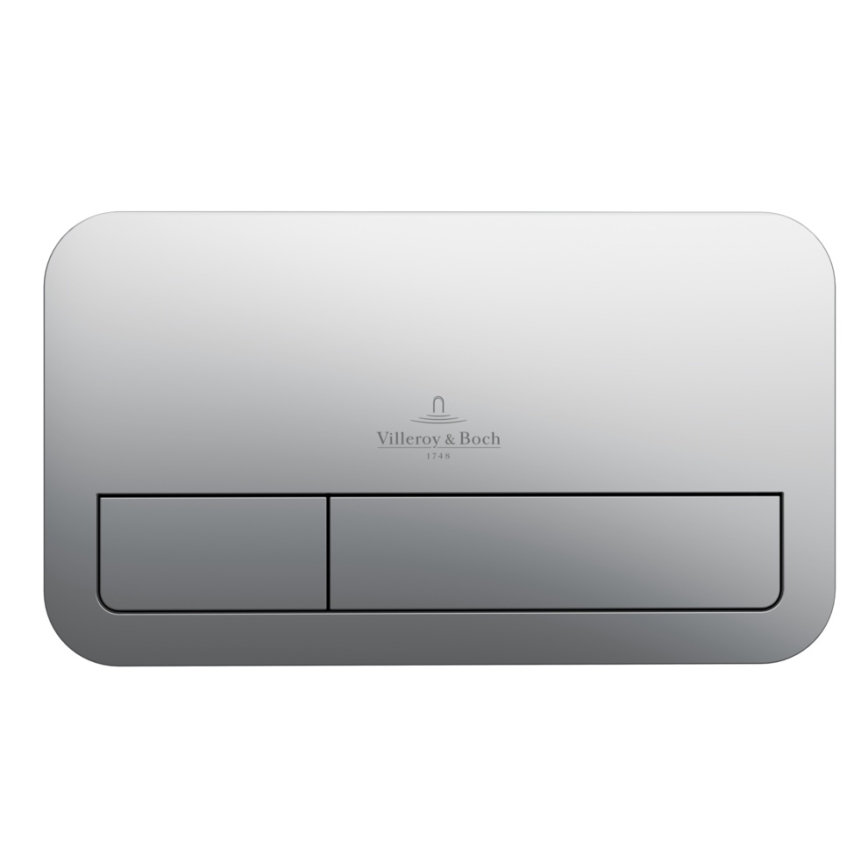 Villeroy & Boch 92249069 - Bouton de chasse d'eau VICONNECT chromé mat