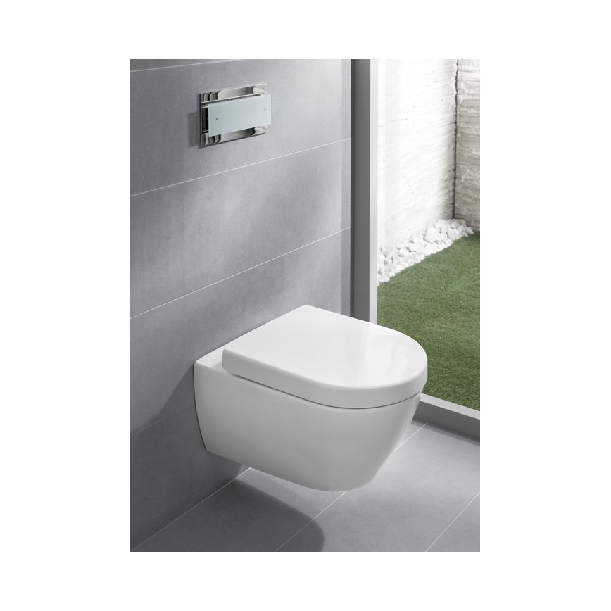 Villeroy & Boch 9M68S101 - Abattant de WC SoftClose SUBWAY 2.0 blanc