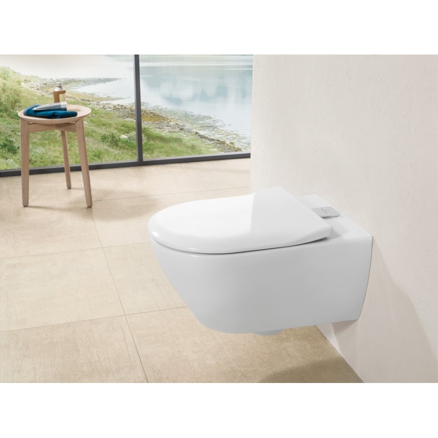 Villeroy & Boch 9M78S101 - Abattant de WC SoftClose SUBWAY 2.0 blanc