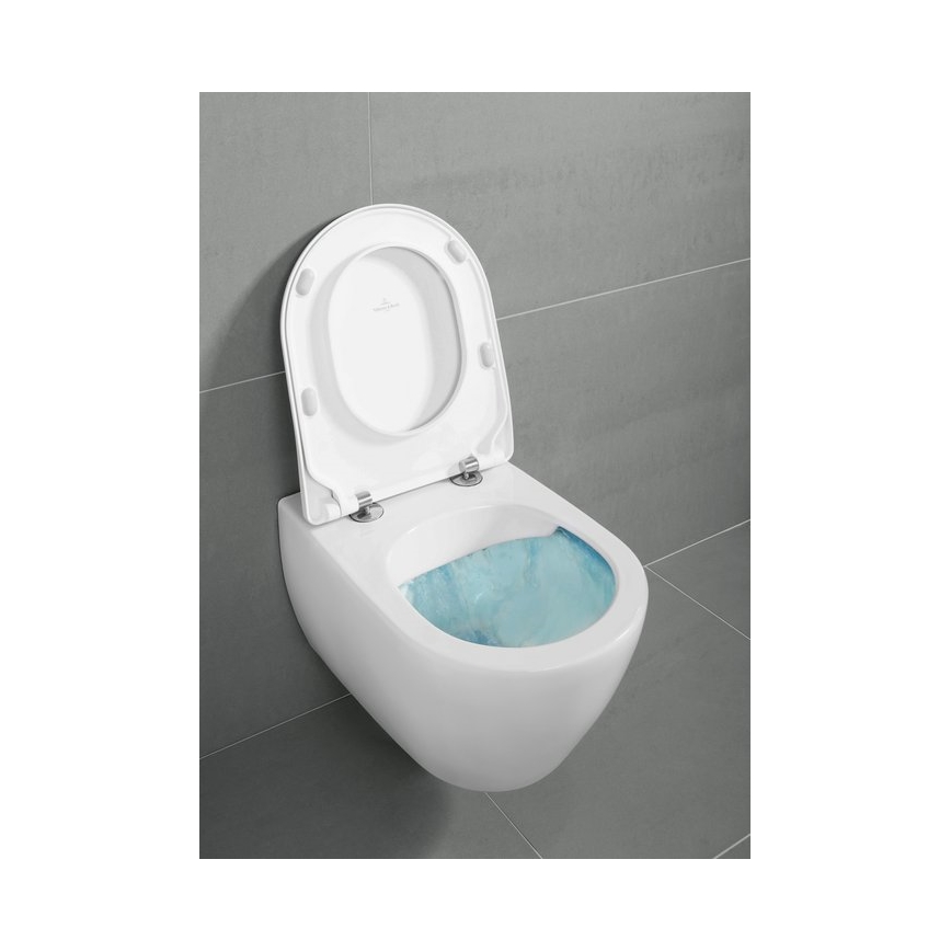 Villeroy & Boch 9M78S101 - Abattant de WC SoftClose SUBWAY 2.0 blanc