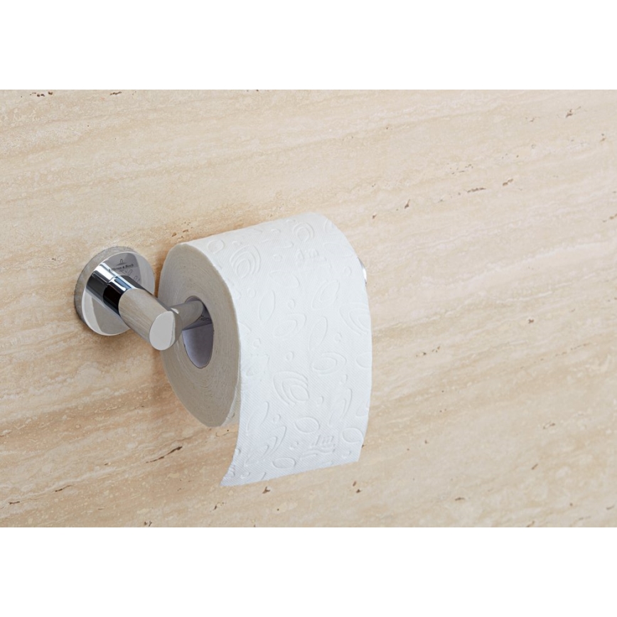 Villeroy & Boch TVA15101400061 - Porte-rouleau de papier toilette ELEMENTS chromé brillant