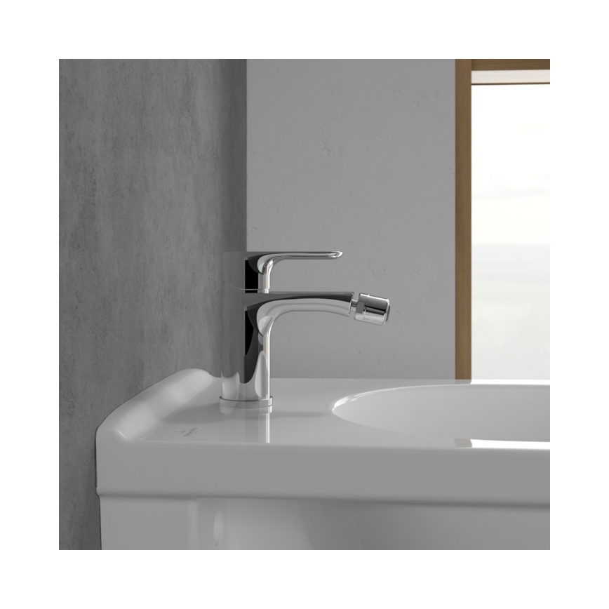 Villeroy & Boch TVB10420111061 - Mitigeur pour bidet + bonde O.NOVO chrome poli