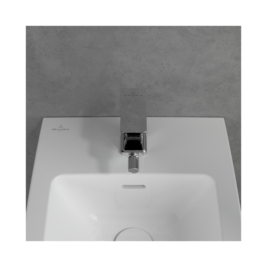 Villeroy & Boch TVB11200100061 - Mitigeur pour bidet + vidage SUBWAY 3.0 chrome brillant