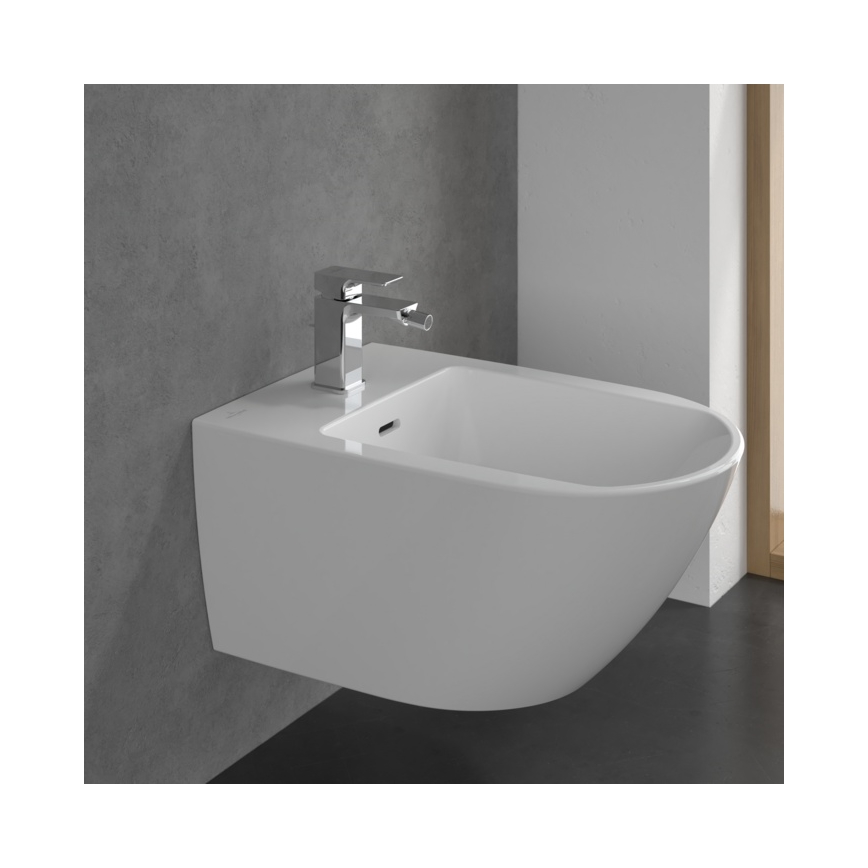 Villeroy & Boch TVB11200100061 - Mitigeur pour bidet + vidage SUBWAY 3.0 chrome brillant