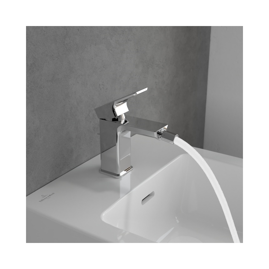 Villeroy & Boch TVB11200100061 - Mitigeur pour bidet + vidage SUBWAY 3.0 chrome brillant
