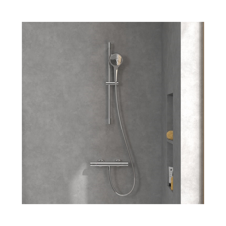 Villeroy & Boch TVS00001700061 - Mitigeur thermostatique pour douche TAPS&FITINGS, finition chrome brillant