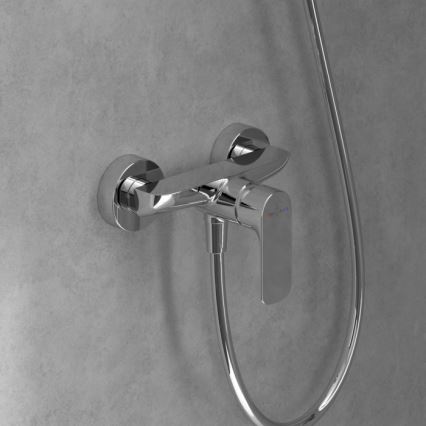 Villeroy & Boch TVS10400100061 - Mitigeur de douche O.NOVO, finition chrome brillant