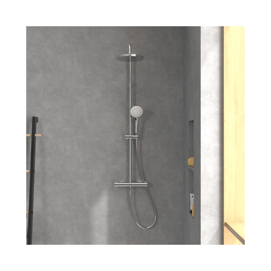 Villeroy & Boch TVS10900200061 - Ensemble de douche avec mitigeur UNIVERSAL, fini chromé brillant