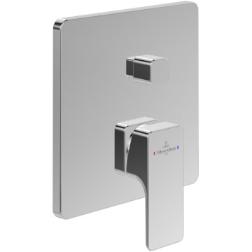 Villeroy & Boch TVS11200300061 - Mitigeur baignoire/douche SUBWAY 3.0, chrome brillant