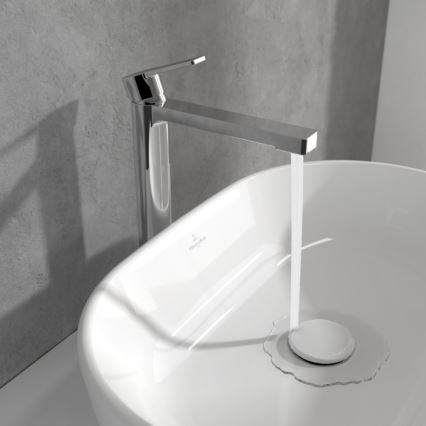 Villeroy & Boch TVW10300500061 - Mitigeur pour lavabo + bonde ARCHITECTURA 32,9 cm chromé brillant