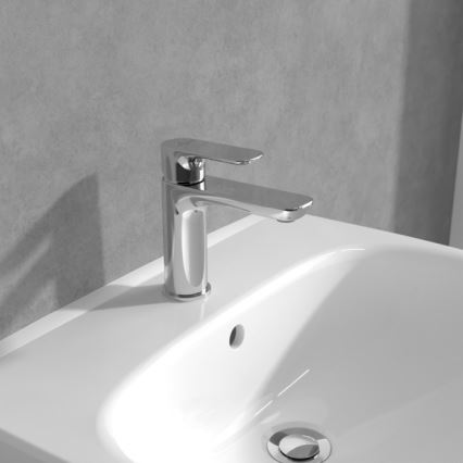 Villeroy & Boch TVW10400300161 - Mitigeur de lavabo O.NOVO 15,5 cm chrome brillant