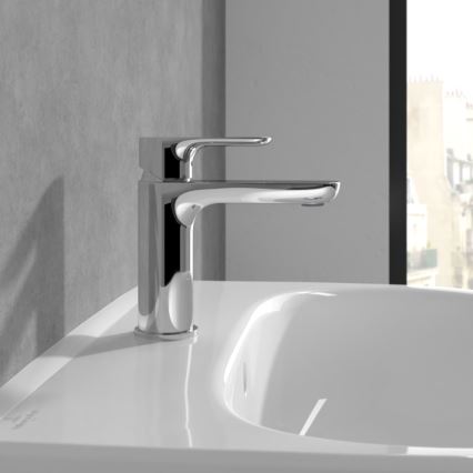 Villeroy & Boch TVW10400300161 - Mitigeur de lavabo O.NOVO 15,5 cm chrome brillant