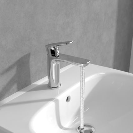 Villeroy & Boch TVW10400300161 - Mitigeur de lavabo O.NOVO 15,5 cm chrome brillant