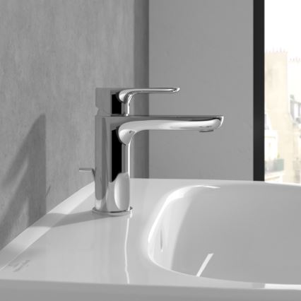 Villeroy & Boch TVW10400400161 - Mitigeur de lavabo O.NOVO 15,5 cm chrome brillant