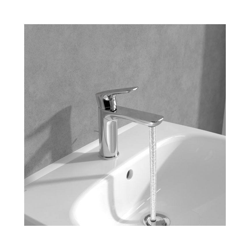 Villeroy & Boch TVW10400400161 - Mitigeur de lavabo O.NOVO 15,5 cm chrome brillant