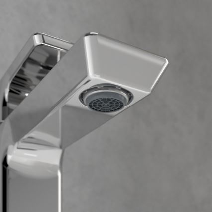 Villeroy & Boch TVW11200100161 - Mitigeur pour lavabo SUBWAY 3.0 12,5 cm chrome brillant