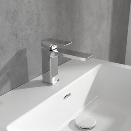 Villeroy & Boch TVW11200300061 - Mitigeur pour lavabo SUBWAY 15,5 cm chromé brillant