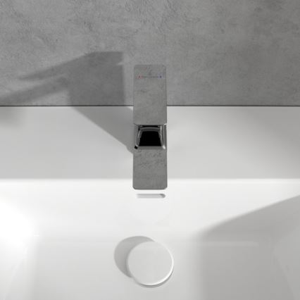 Villeroy & Boch TVW11200300061 - Mitigeur pour lavabo SUBWAY 15,5 cm chromé brillant