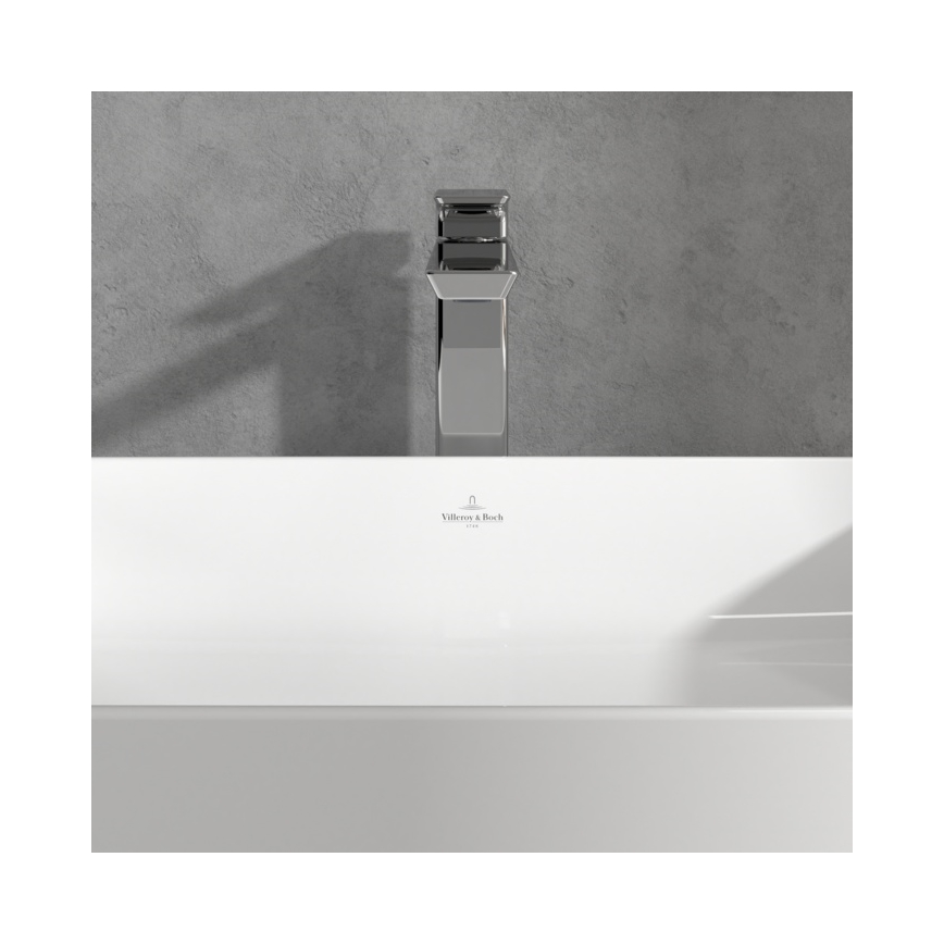 Villeroy & Boch TVW11200400061 - Mitigeur pour lavabo SUBWAY 3.0 29,5 cm, chrome brillant