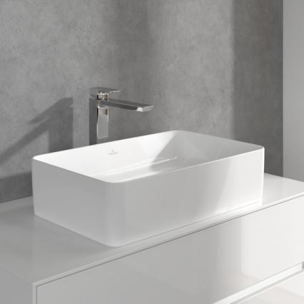 Villeroy & Boch TVW11200400061 - Mitigeur pour lavabo SUBWAY 3.0 29,5 cm, chrome brillant